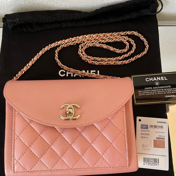 Chanel Pink Iridescent Calfskin smart  crossbody - Picture 4 of 16